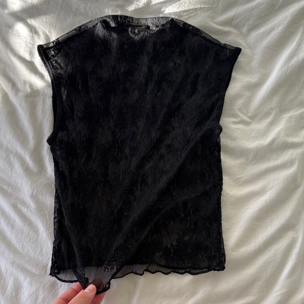 Elegant Black Lace Top
